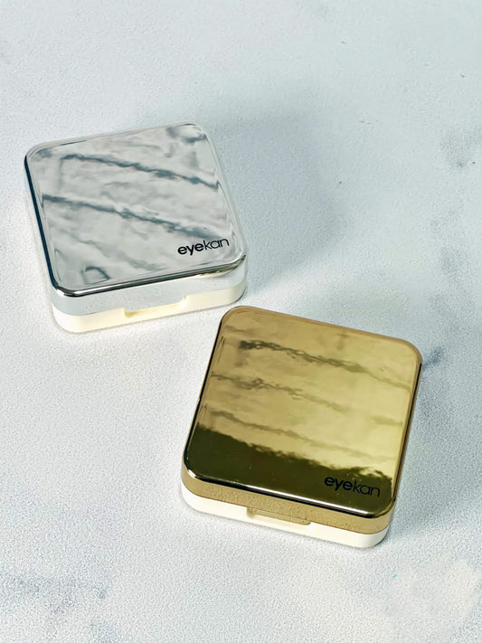 Travel Contact Lens Case Box With Mirror