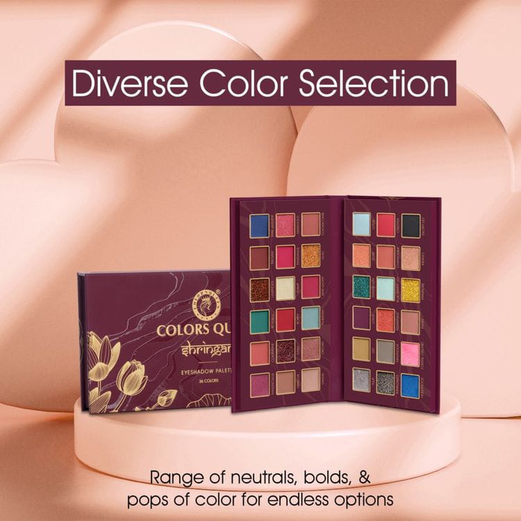 COLORS QUEEN SHRINGAR EYESHADOW PALETTE 36 COLORS