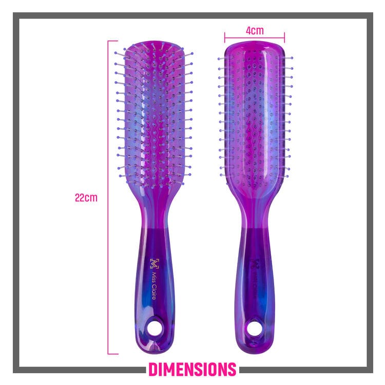MISS CLAIRE FLAT HAIR BRUSH PURPLE
