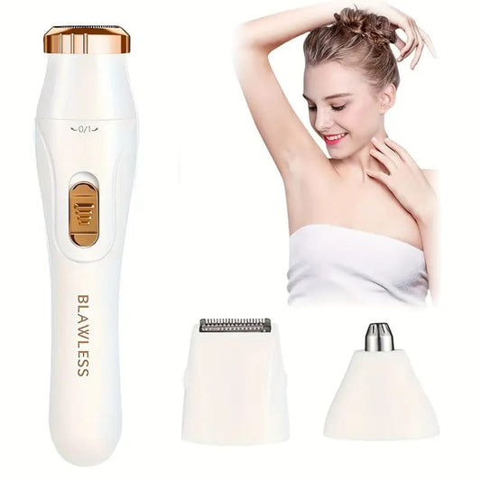BLAWLESS RECHARGEABLE WOMEN'S RAZOR AND EYEBROW TRIMMER