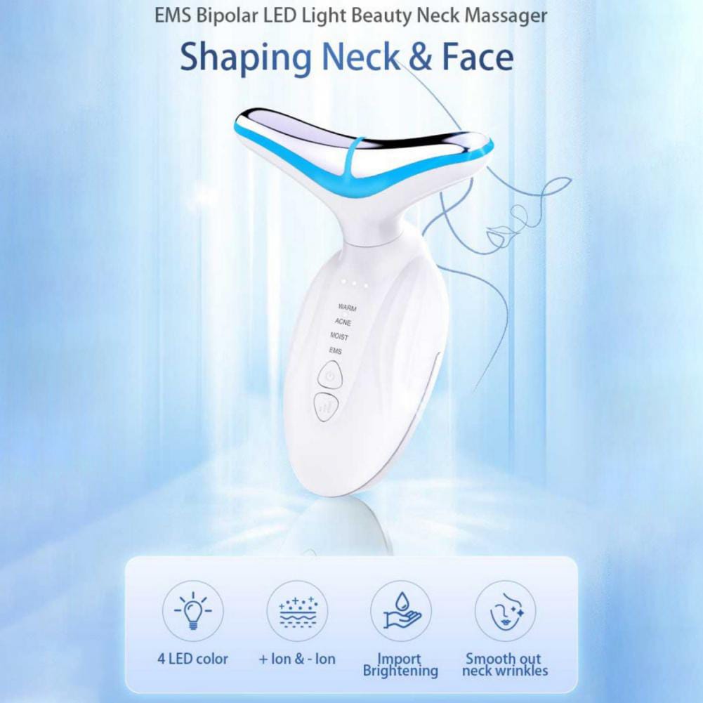 EMS BIPOLAR LED LIGHT BEAUTY NECK MASSAGER