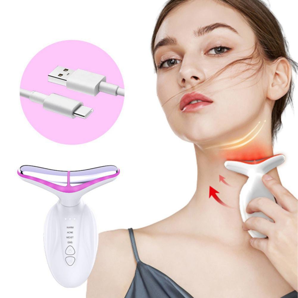 EMS BIPOLAR LED LIGHT BEAUTY NECK MASSAGER