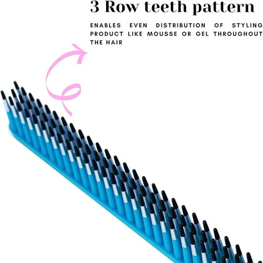 SCARLET LINE THREE ROW HAIR COMB