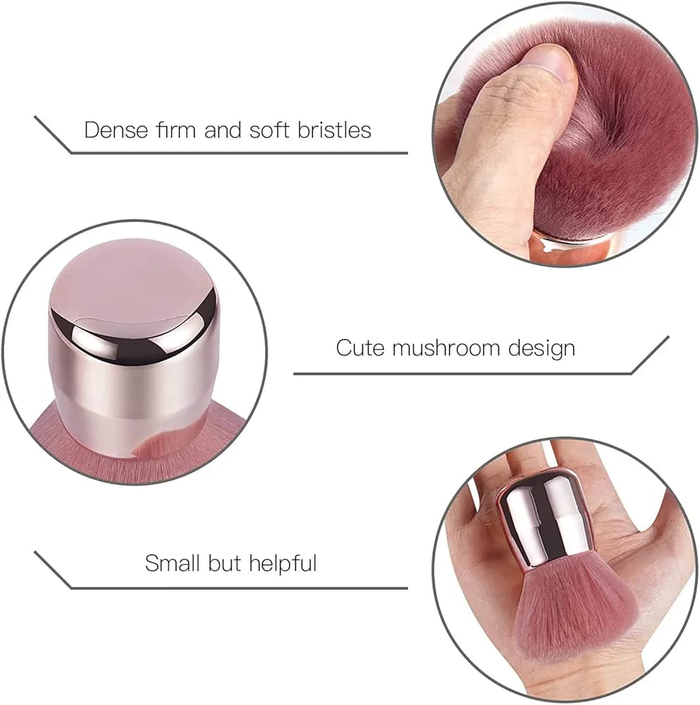 Makeup Blush Brush β Travel Size Face Powder & Foundation Brush