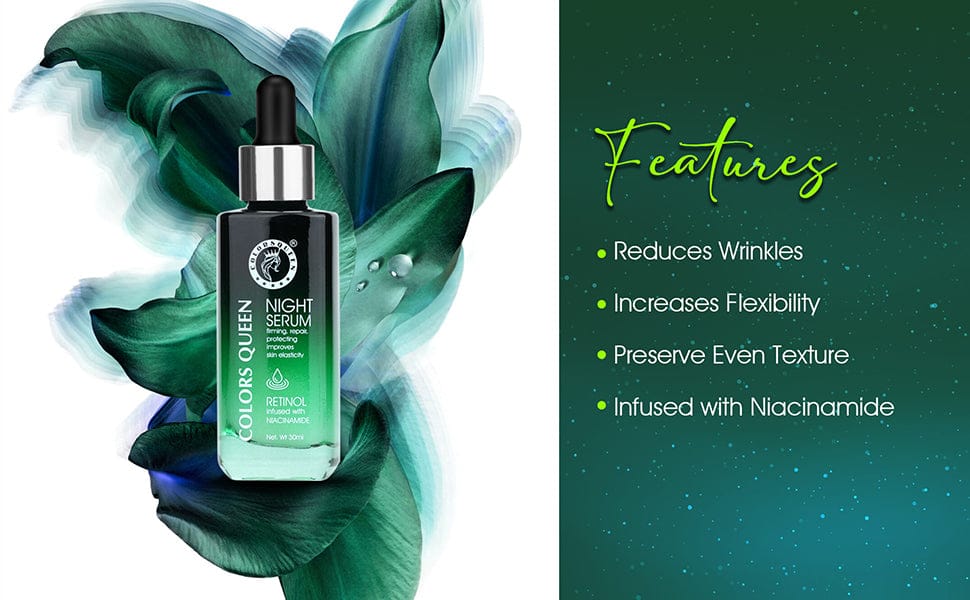 COLORS QUEEN RETINOL NIGHT SERUM WITH NIACINAMIDE