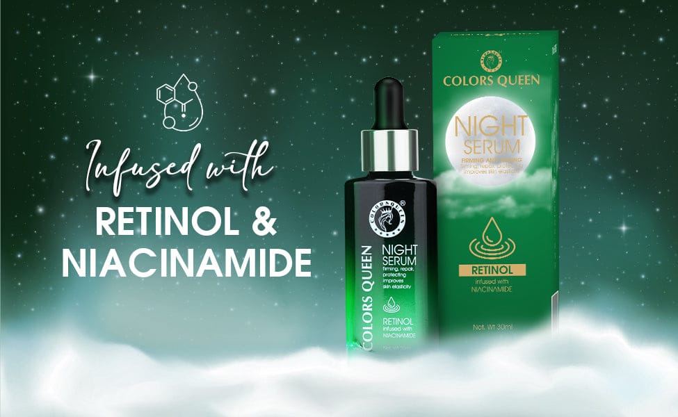 COLORS QUEEN RETINOL NIGHT SERUM WITH NIACINAMIDE