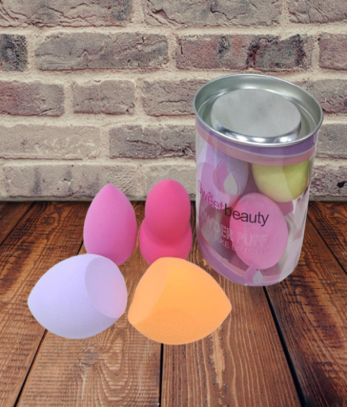 Powder Puffs – Soft & Smooth Makeup Blenders Pack of 4 Pcs