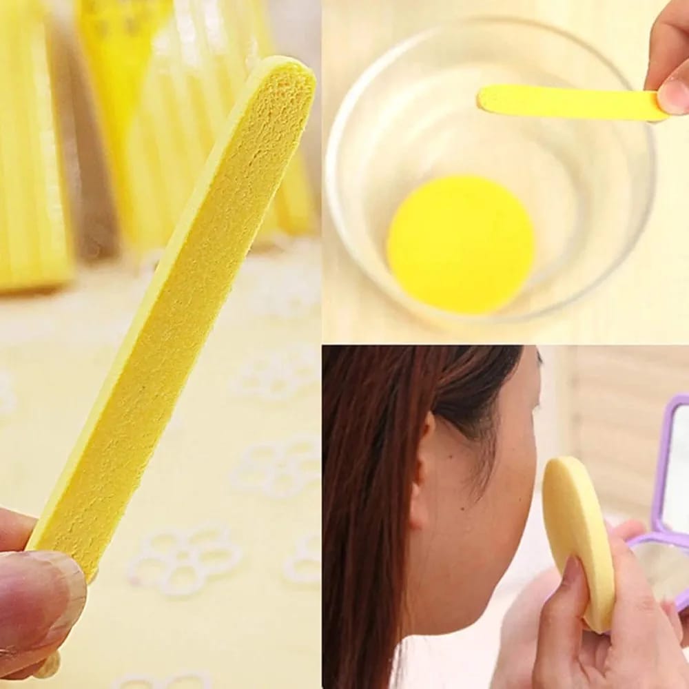 CHIVEY 12 PCS STICK SPONGE PUFF (YELLOW)