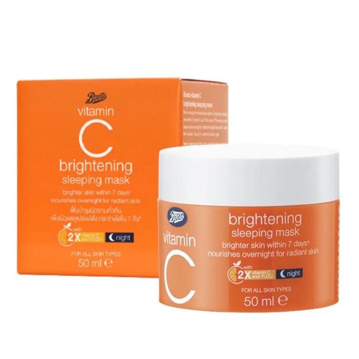 BOOTS VITAMIN C BRIGHTENING SLEEPING MASK 50ML
