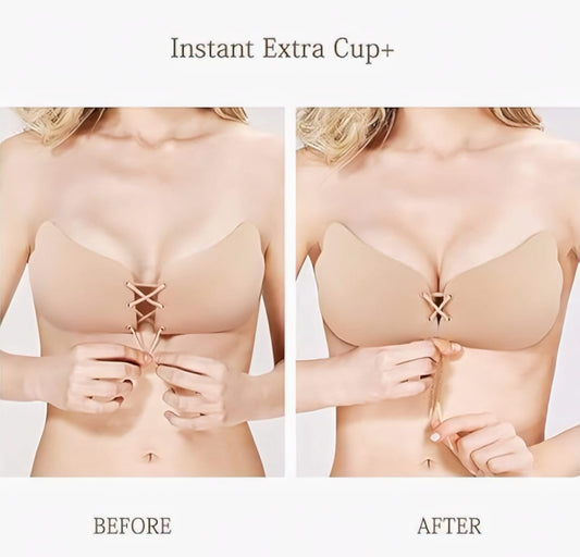 Nylon Padded Reusable Backless Strapless Sticky Bra