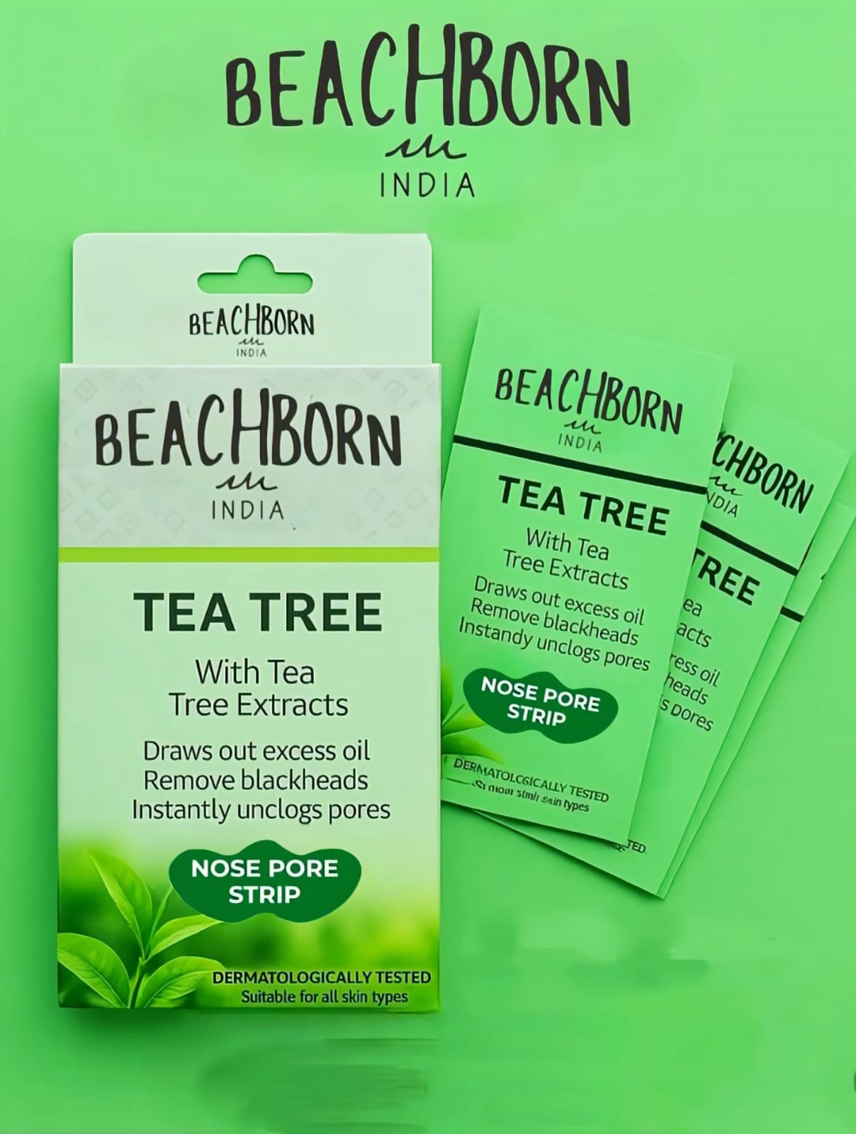 BESCHBORN Deep Cleansing Nose Pore Strips for Blackhead Removal(10 strips)
