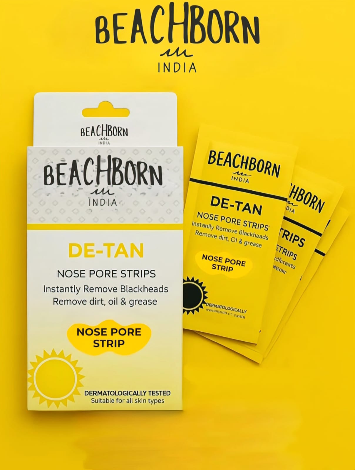 BESCHBORN Deep Cleansing Nose Pore Strips for Blackhead Removal(10 strips)