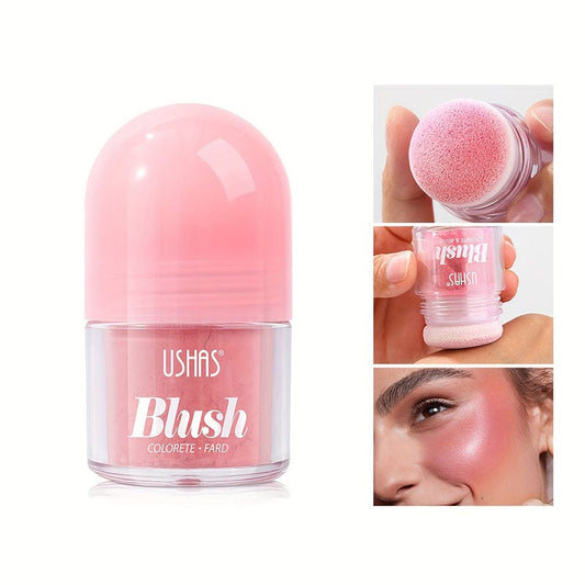 ushas Powder Blush with Powder Puff loose powder blush