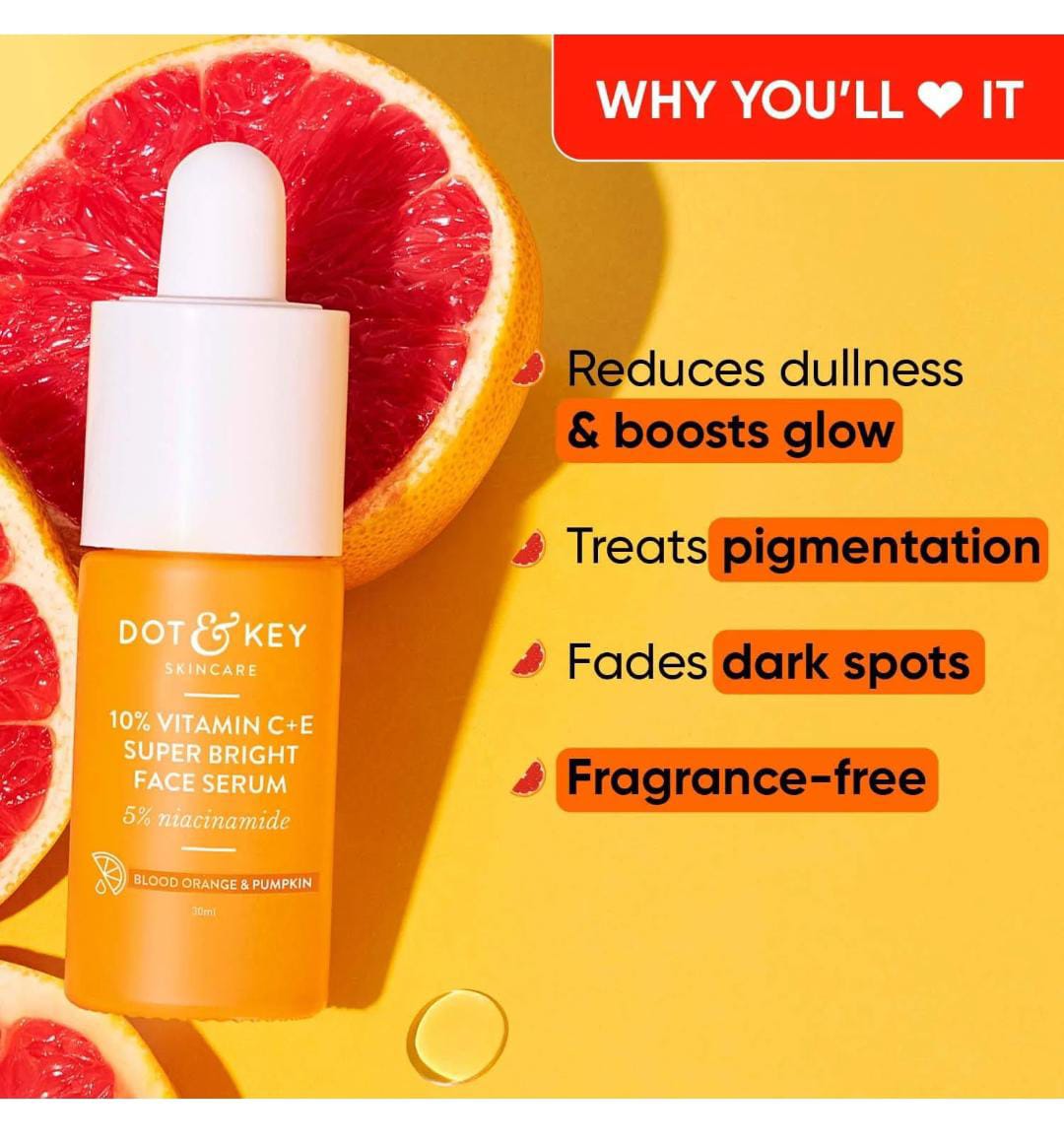 Dot & Key 10% Vitamin C + E Super Bright Face Serum 5% Niacinamide