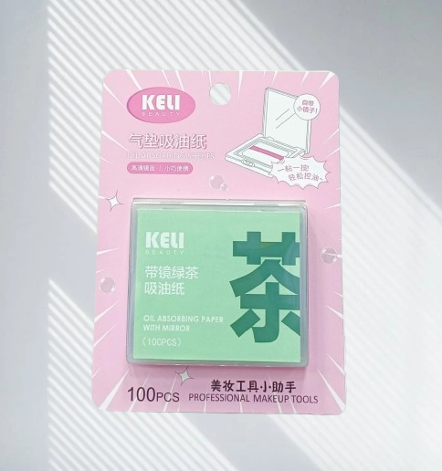 Keli Beauty Oil Absorbing Paper with Mirror (100pcs)!