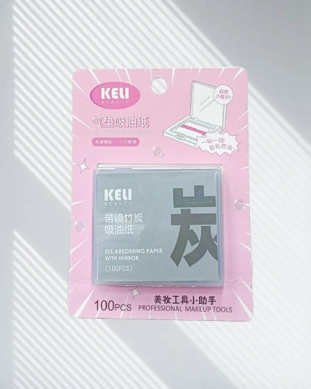 Keli Beauty Oil Absorbing Paper with Mirror (100pcs)!