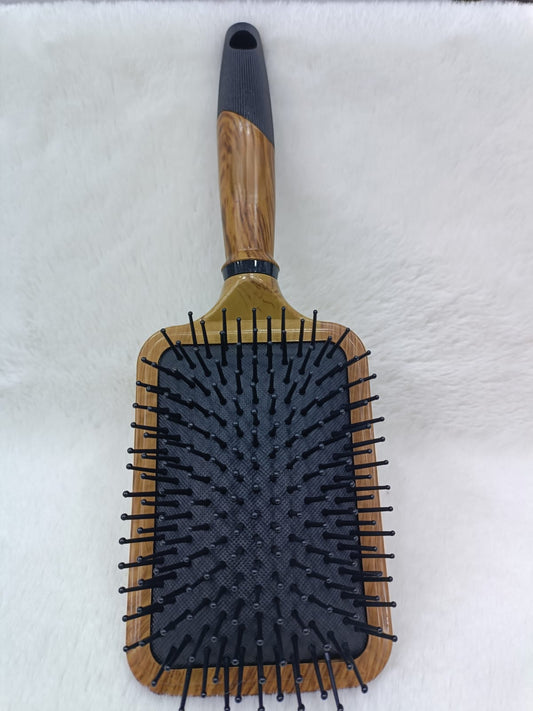 Women Brown Premium Collection Wooden Paddle Hair Brush