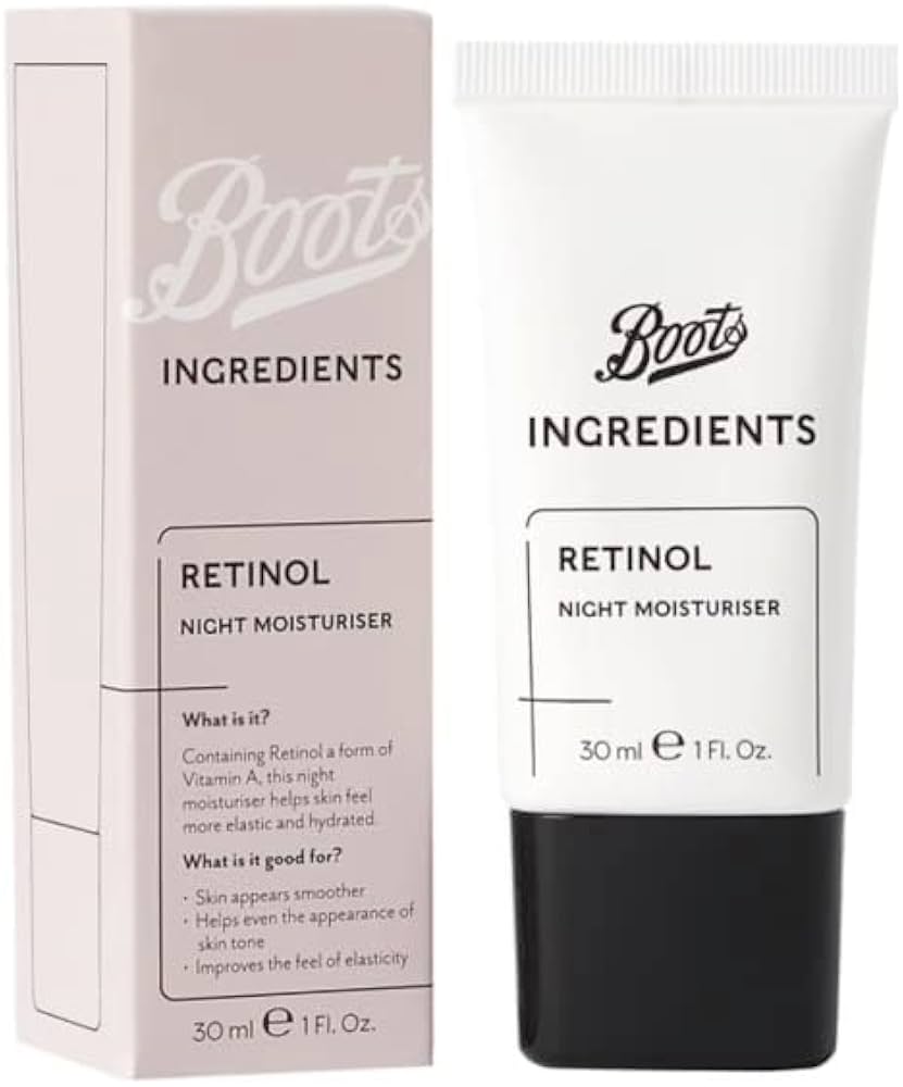Boots Ingredients Retinol Night Moisturizer 30ml