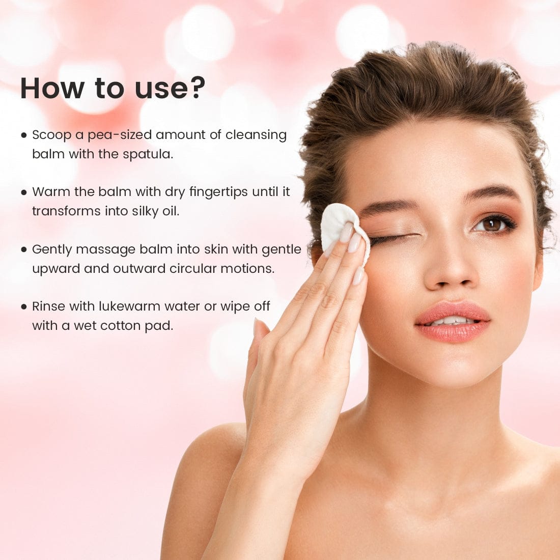 Mattlook Swipe IT off Cleansing Balm - Rose Oil Extract & Niacinamide, Makeup Remover Balm, 40gm