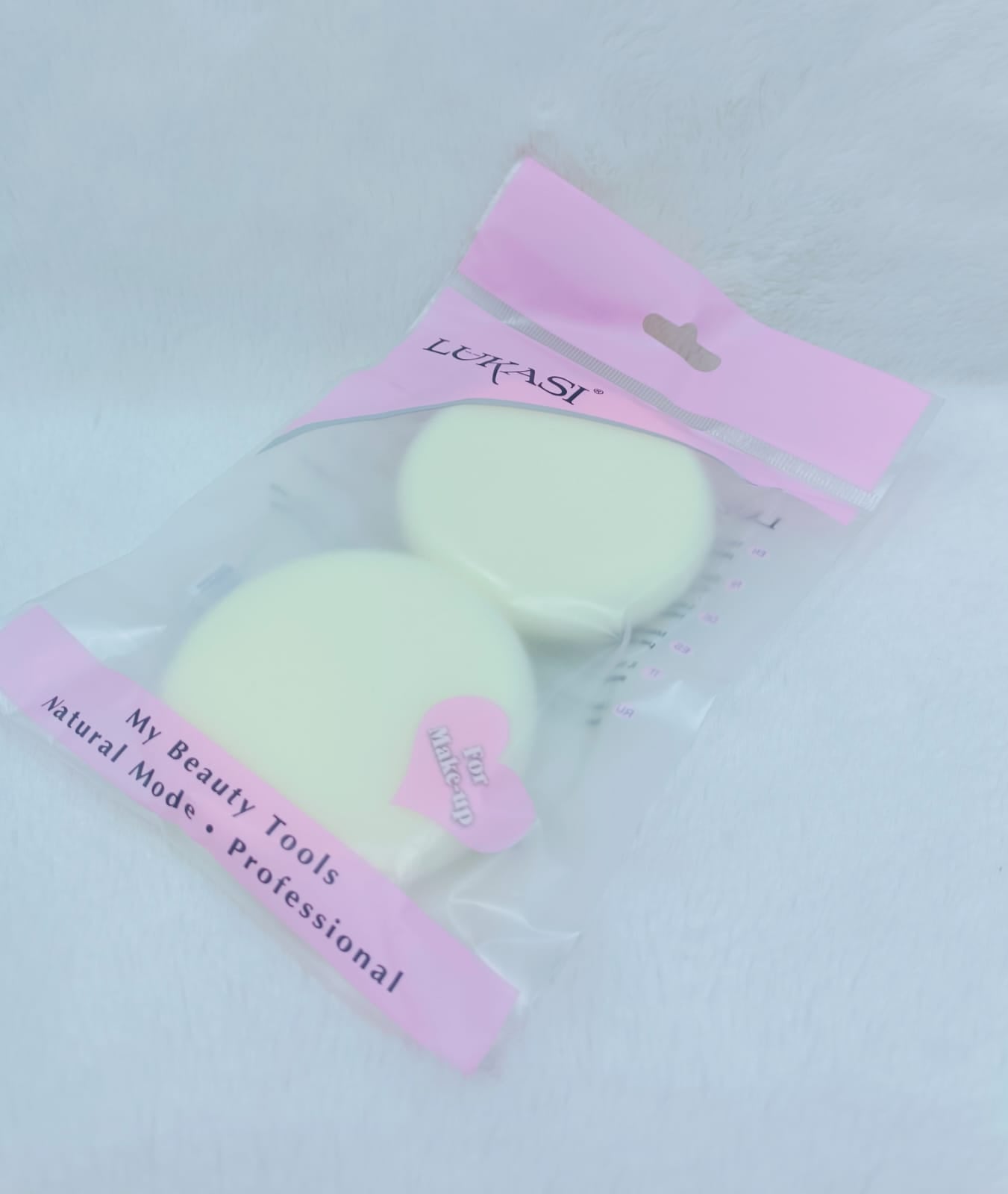 Women Round Lukasi Face Powder Puff