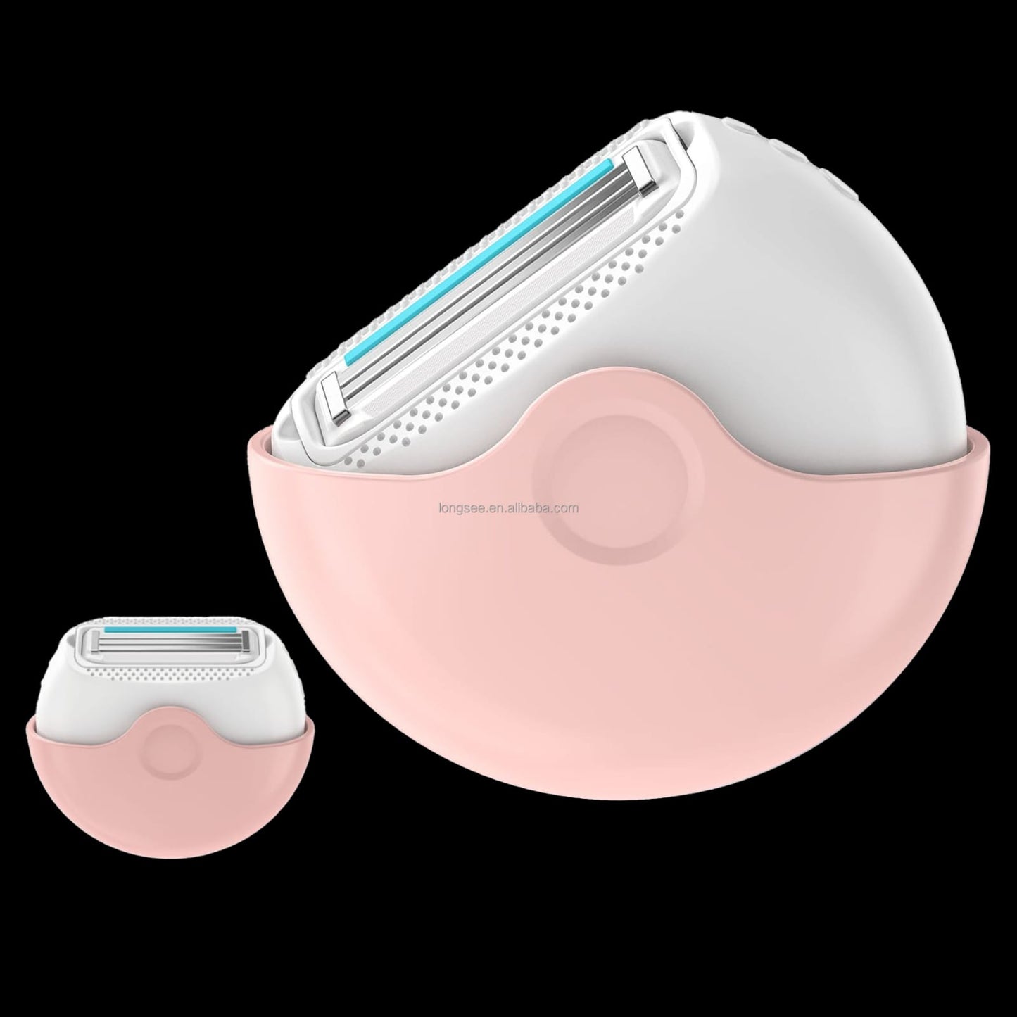 Round Screw Cap Cute razor for Men and Women Private Parts, Arm, Legs, Convenient Manual Shaver, Whole Body Bikini Hair Remover