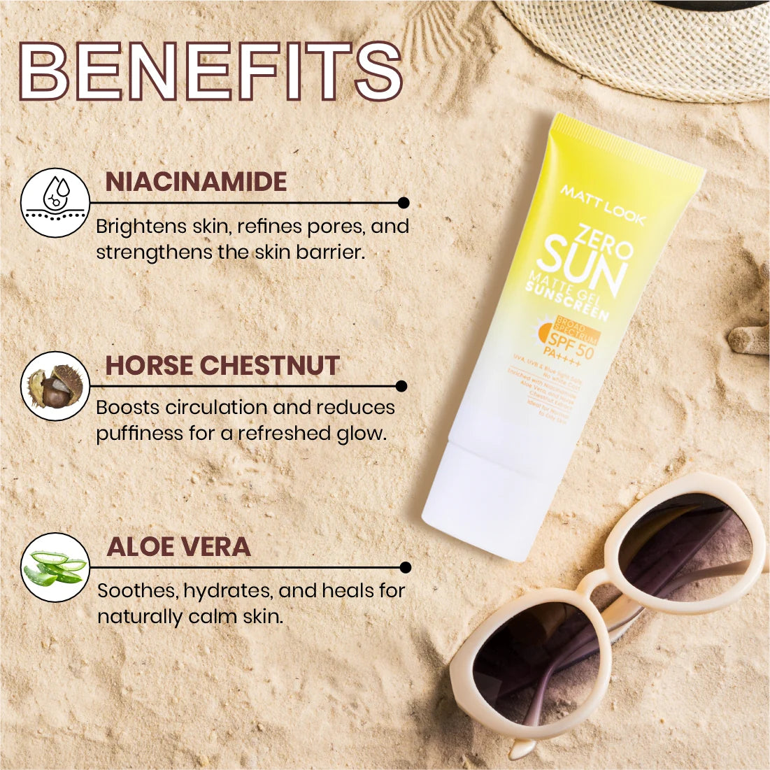 MATT LOOK Zero SUN Matte Gel SPF 50 PA++++ – 50 g