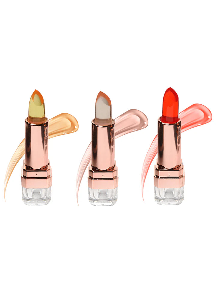 INCOLOR Multicolor Set of 3 Exposed Color Change Lipstick ( COMBO )
