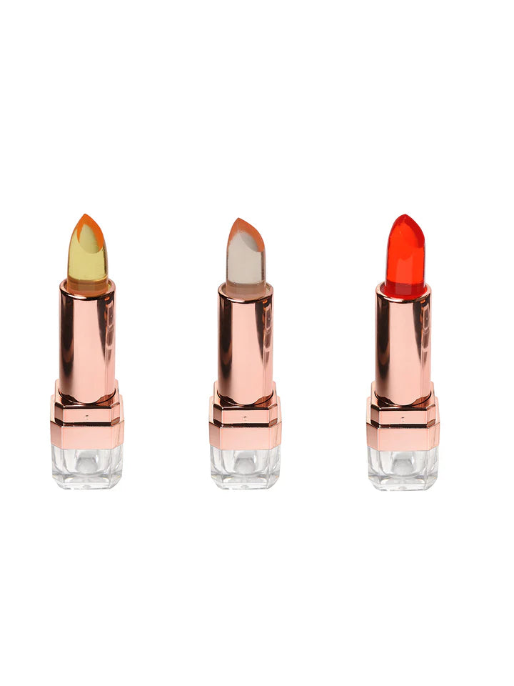 INCOLOR Multicolor Set of 3 Exposed Color Change Lipstick ( COMBO )