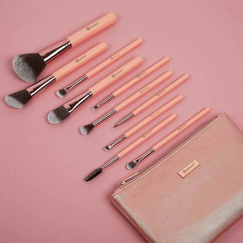 BH Cosmetics Pretty in Pink 10-Piece Brush Set