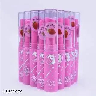 PINK MAGIC LIPBALM MAGIC PINK 4 PCS COMBO SETS STRAWBERRY