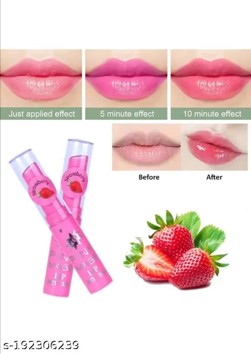PINK MAGIC LIPBALM MAGIC PINK 4 PCS COMBO SETS STRAWBERRY