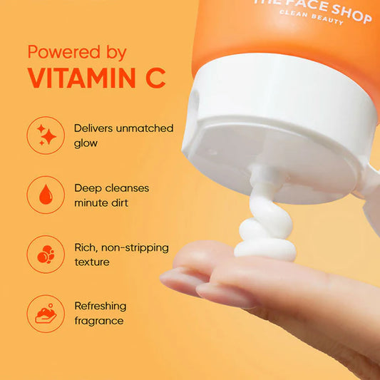 The Face Shop Vitamin C Brightening Korean Face Wash (150ml)
