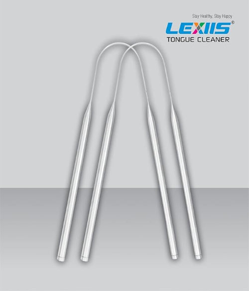 LEXIIS Metal Tongue Cleaner kids and adults  U-shaped structure