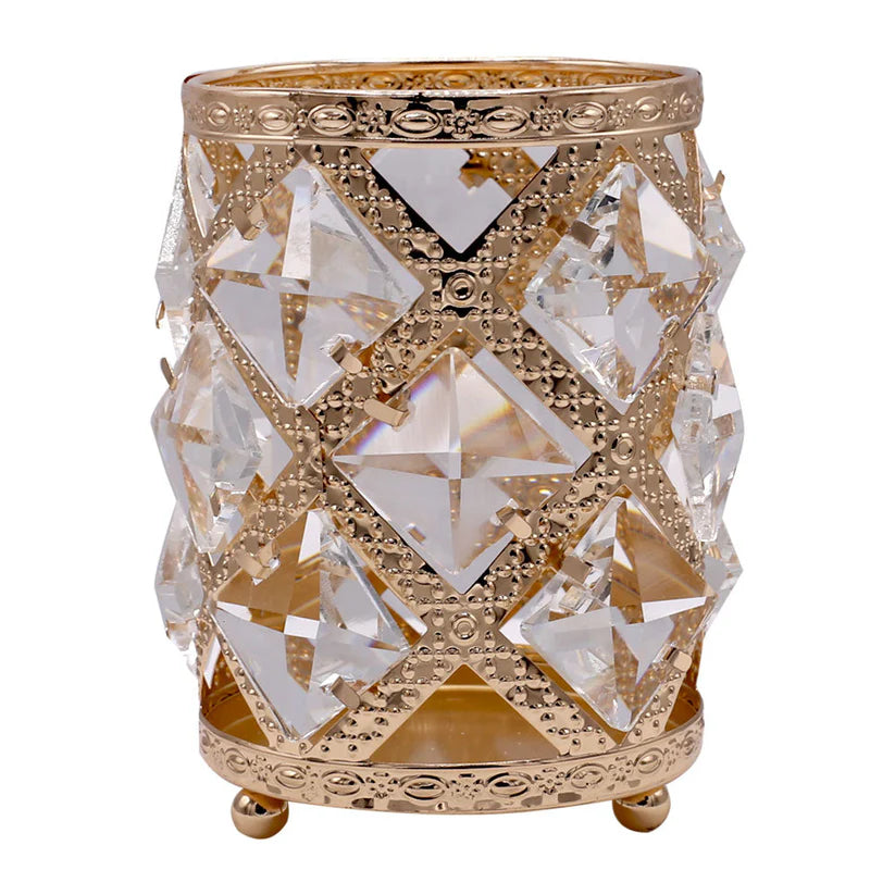 Makeup Storage Holder in Cross Diamond Design