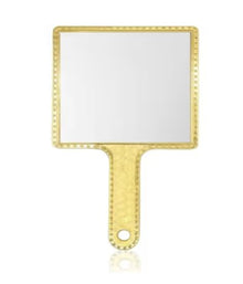 Plastic Square Handheld Mirror with Handle !