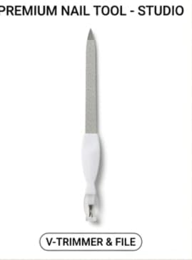 2 in 1 Nail Filer with Cuticle Trimmer – Complete Nail Care Tool