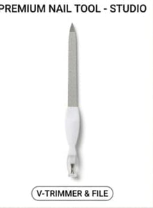 2 in 1 Nail Filer with Cuticle Trimmer – Complete Nail Care Tool