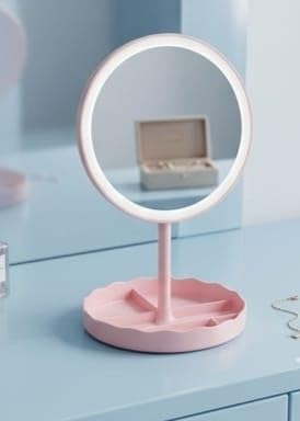 Round Shape LED Mirror – Bright & Stylish Beauty Essential