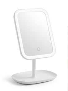 Mirror with LED Light Portable Square Mirror with Stand