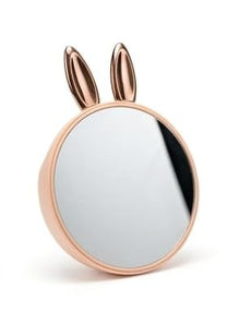 Rabbit Heart Desk Desktop Small Round Makeup Mirror