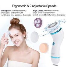 CNAIER FACE CLEANSING BRUSH 4IN1 HEADS
