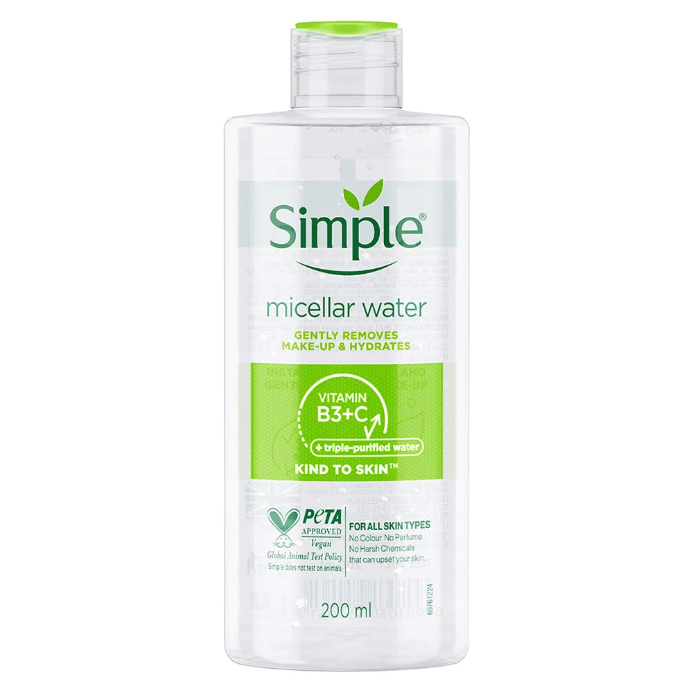 Simple Micellar Cleansing Water / Refreshing Facial Wash 200ml