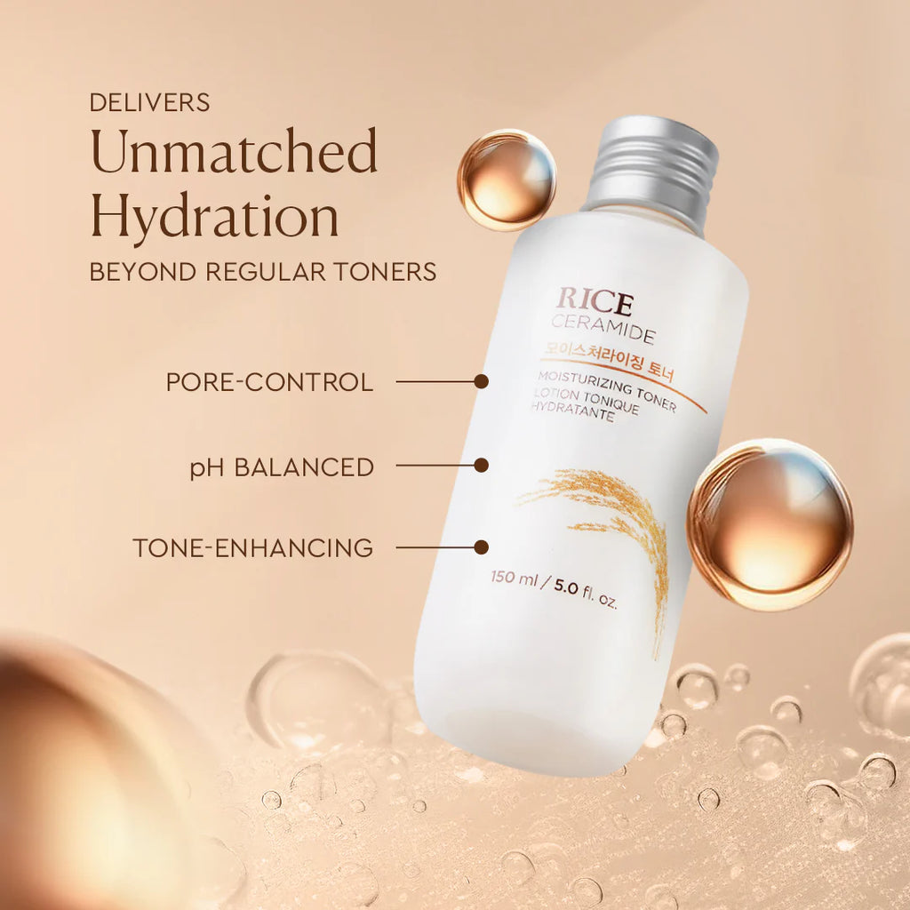 Ceramide &  Rice Moisturizing Toner – Hydrating & Brightening Skin Prep (150ml)