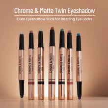 SWISS BEAUTY Twin Eyeshadow Duo eyeshadow with matte and chrome finish