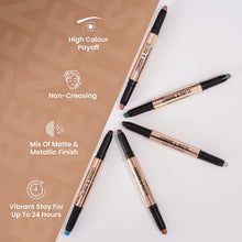 SWISS BEAUTY Twin Eyeshadow Duo eyeshadow with matte and chrome finish