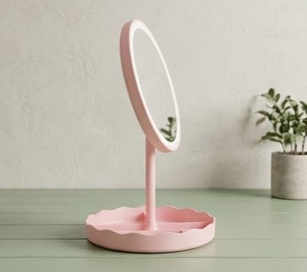 Round Shape LED Mirror – Bright & Stylish Beauty Essential