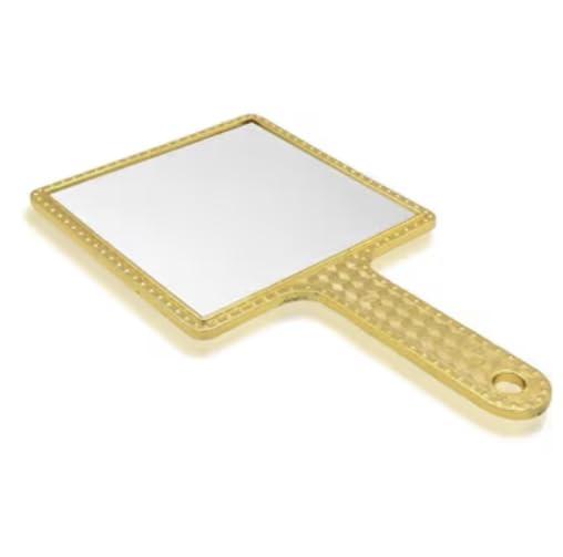 Plastic Square Handheld Mirror with Handle !