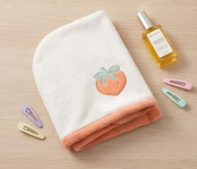 Microfiber Hair Towel with Button – Quick Dry Hair Wrap