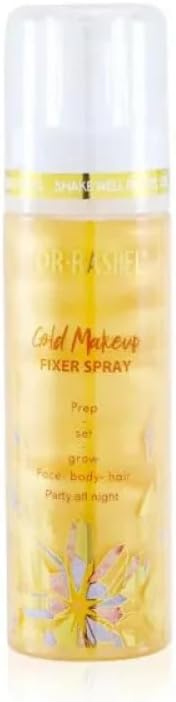 DR.RASHEL Glow Boosting Makeup Fixer Spray with Gold and Hydrating Formula, 100ml