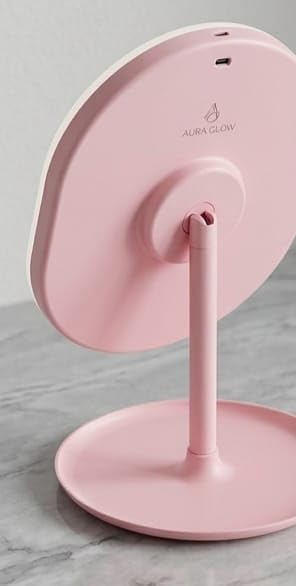 Makeup Mirror USB Rechargeable Oval Portable – Beauty Companion